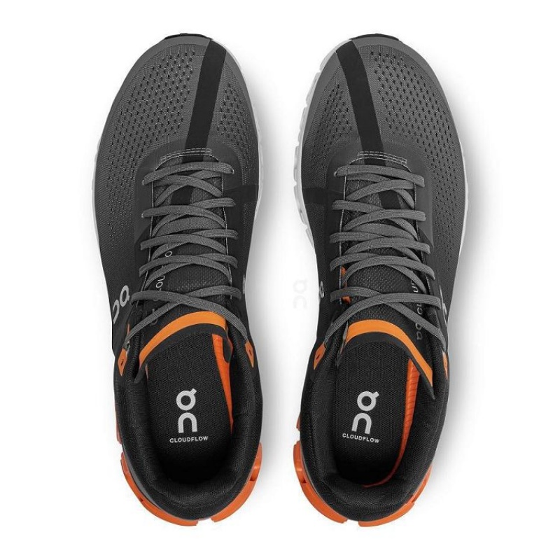 Black / Orange Men On Cloud Cloudflow Road Running Shoes | IE_ON8726