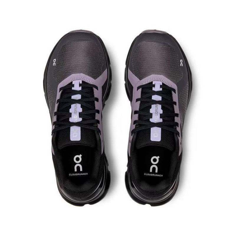 Black / Purple Women On Cloud Cloudrunner Road Running Shoes | IE_ON8771