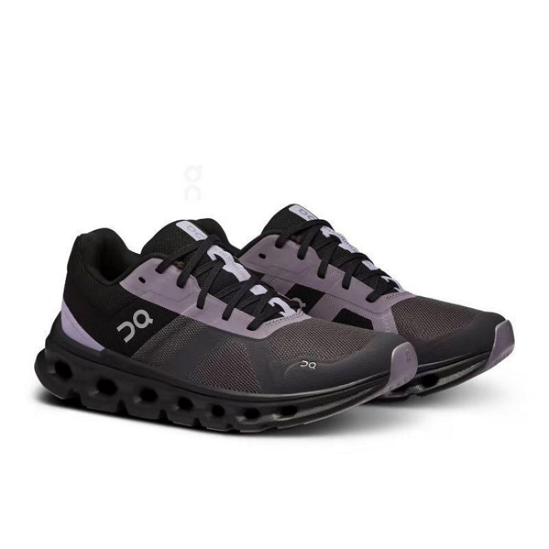 Black / Purple Women On Cloud Cloudrunner Road Running Shoes | IE_ON8771