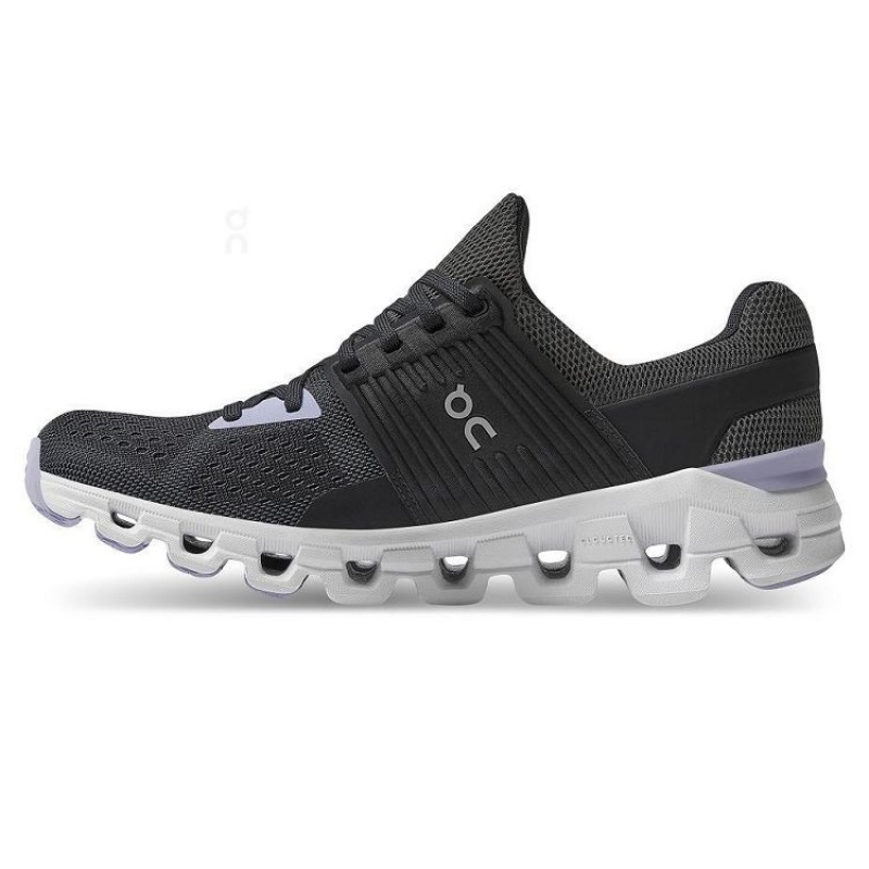 Black / Purple Women On Cloud Cloudswift Road Running Shoes | IE_ON8023