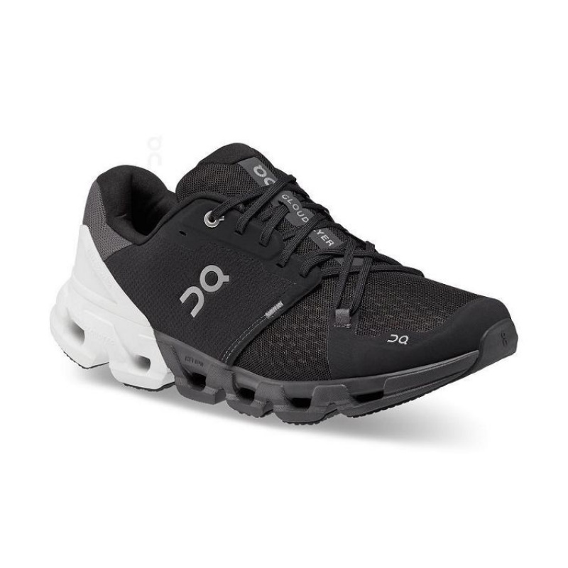 Black / White Men On Cloud Cloudflyer 4 Road Running Shoes | IE_ON8502