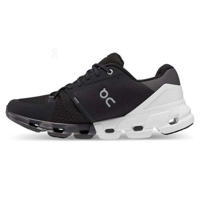 Black / White Men On Cloud Cloudflyer 4 Road Running Shoes | IE_ON8502