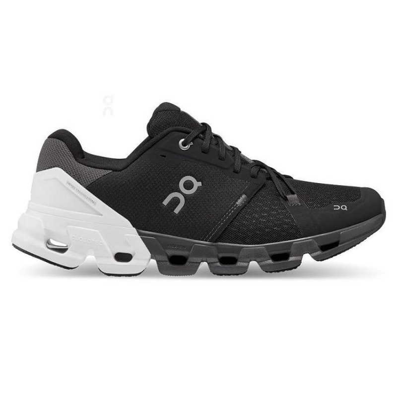 Black / White Men On Cloud Cloudflyer 4 Road Running Shoes | IE_ON8502