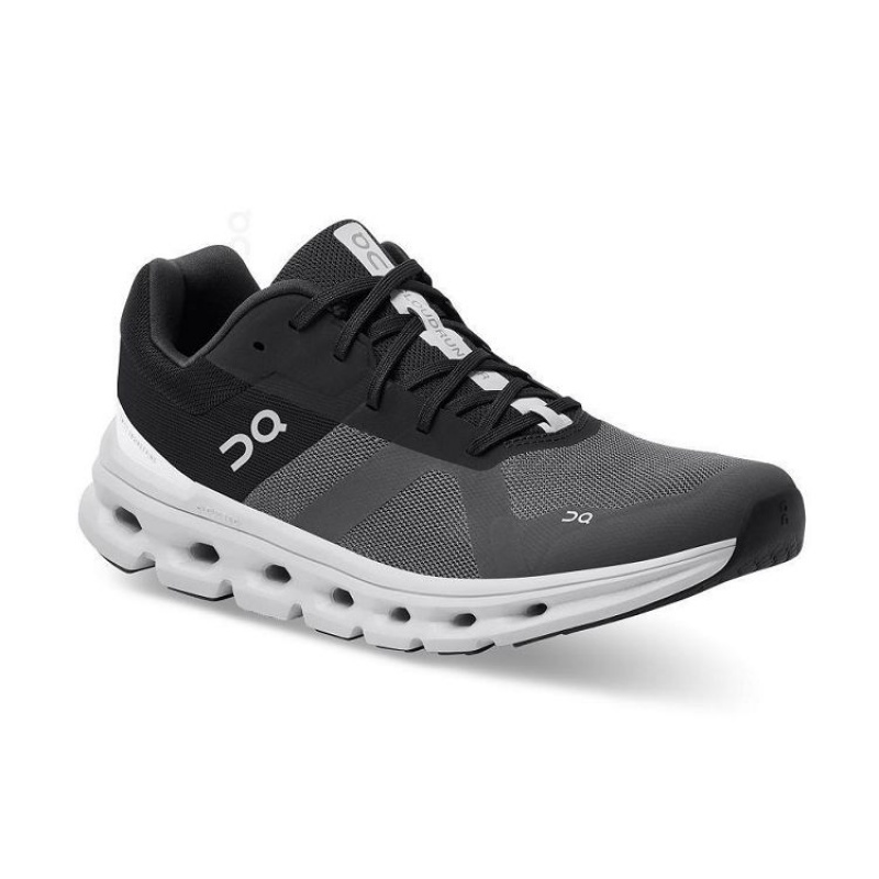 Black / White Men On Cloud Cloudrunner Road Running Shoes | IE_ON8971