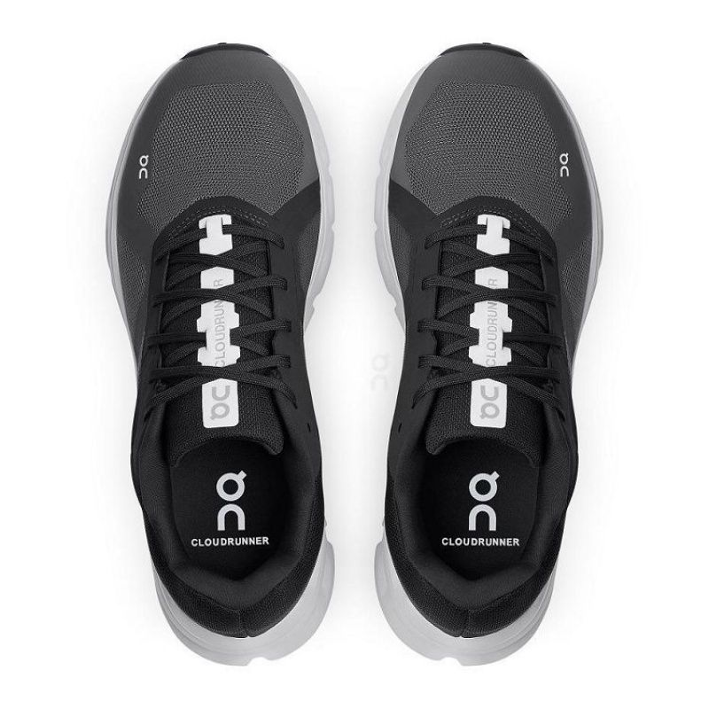 Black / White Men On Cloud Cloudrunner Road Running Shoes | IE_ON8971