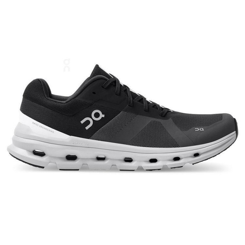 Black / White Men On Cloud Cloudrunner Road Running Shoes | IE_ON8971