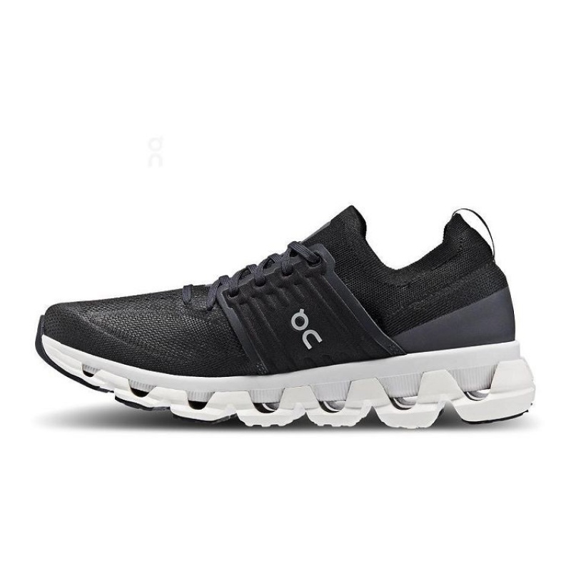 Black / White Men On Cloud Cloudswift 3 Road Running Shoes | IE_ON8566