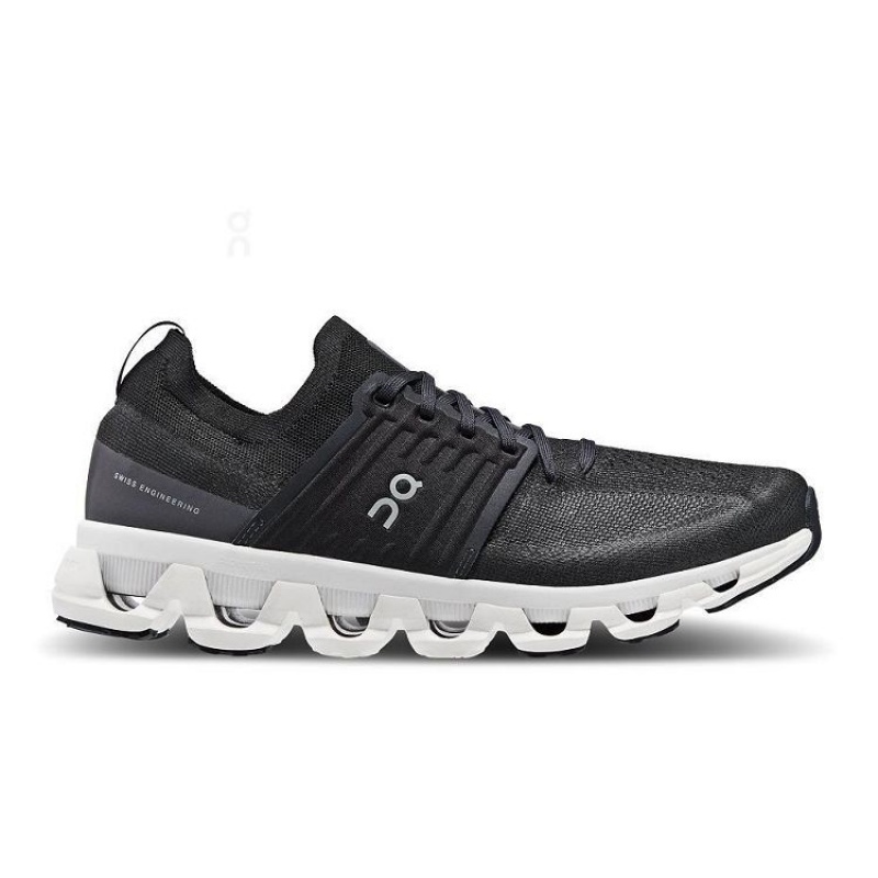 Black / White Men On Cloud Cloudswift 3 Road Running Shoes | IE_ON8566