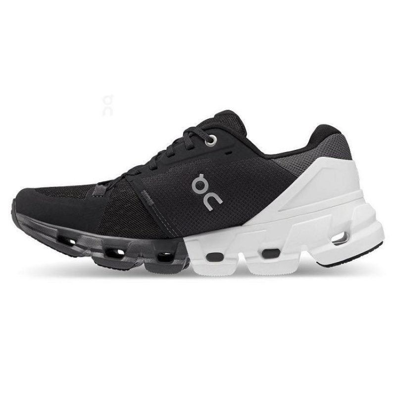 Black / White Women On Cloud Cloudflyer 4 Road Running Shoes | IE_ON8273