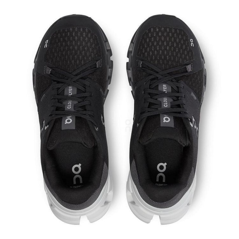 Black / White Women On Cloud Cloudflyer 4 Road Running Shoes | IE_ON8273