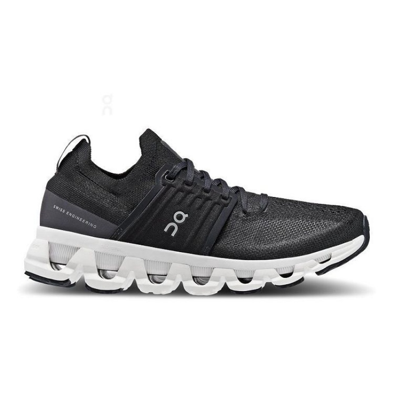 Black / White Women On Cloud Cloudswift 3 Road Running Shoes | IE_ON8684