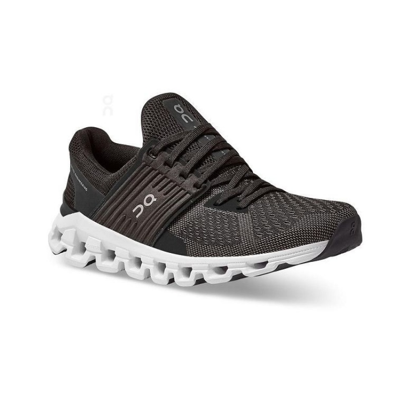 Black / White Women On Cloud Cloudswift Road Running Shoes | IE_ON8098