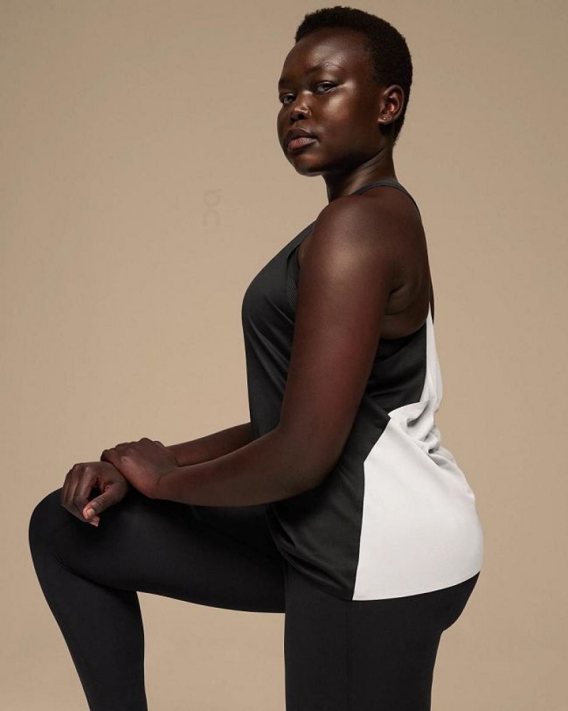 Black / White Women On Cloud Tank-T Tank | IE_ON8261