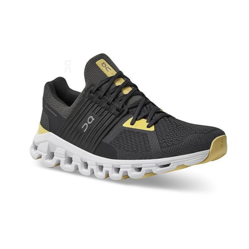 Black / Yellow Men On Cloud Cloudswift Road Running Shoes | IE_ON8727