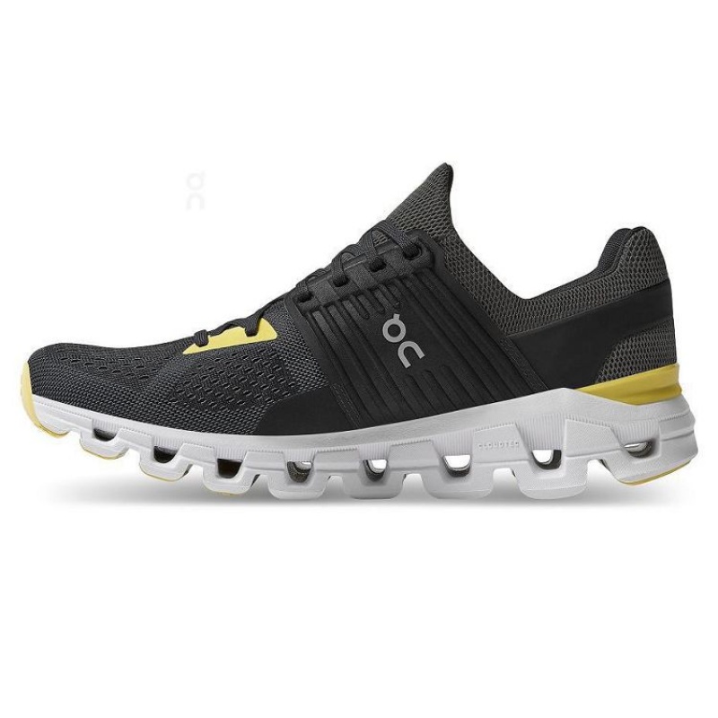 Black / Yellow Men On Cloud Cloudswift Road Running Shoes | IE_ON8727