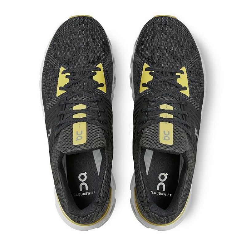 Black / Yellow Men On Cloud Cloudswift Road Running Shoes | IE_ON8727