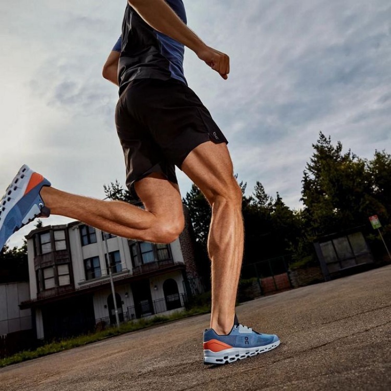 Blue Men On Cloud Cloudstratus Road Running Shoes | IE_ON9029