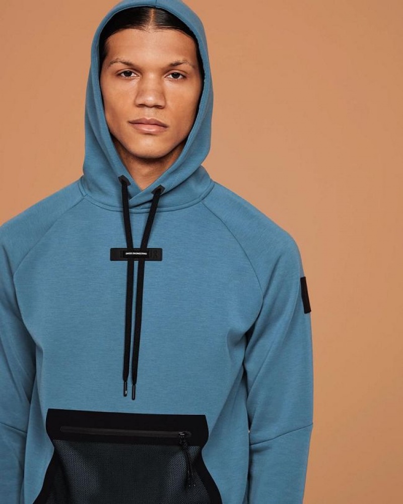 Blue Men On Cloud Hoodie | IE_ON8545