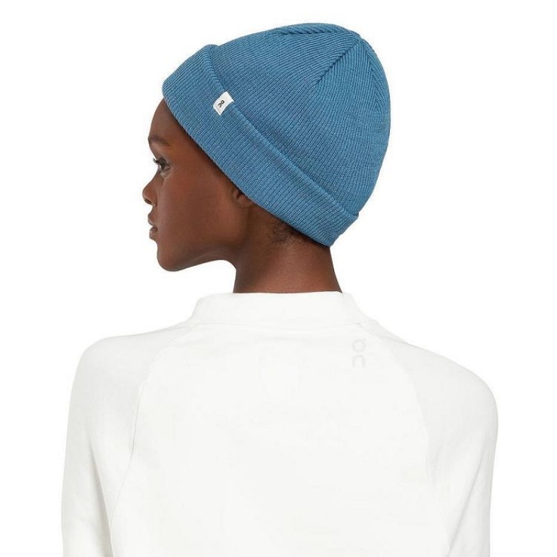 Blue Men On Cloud Merino Beanie | IE_ON8260