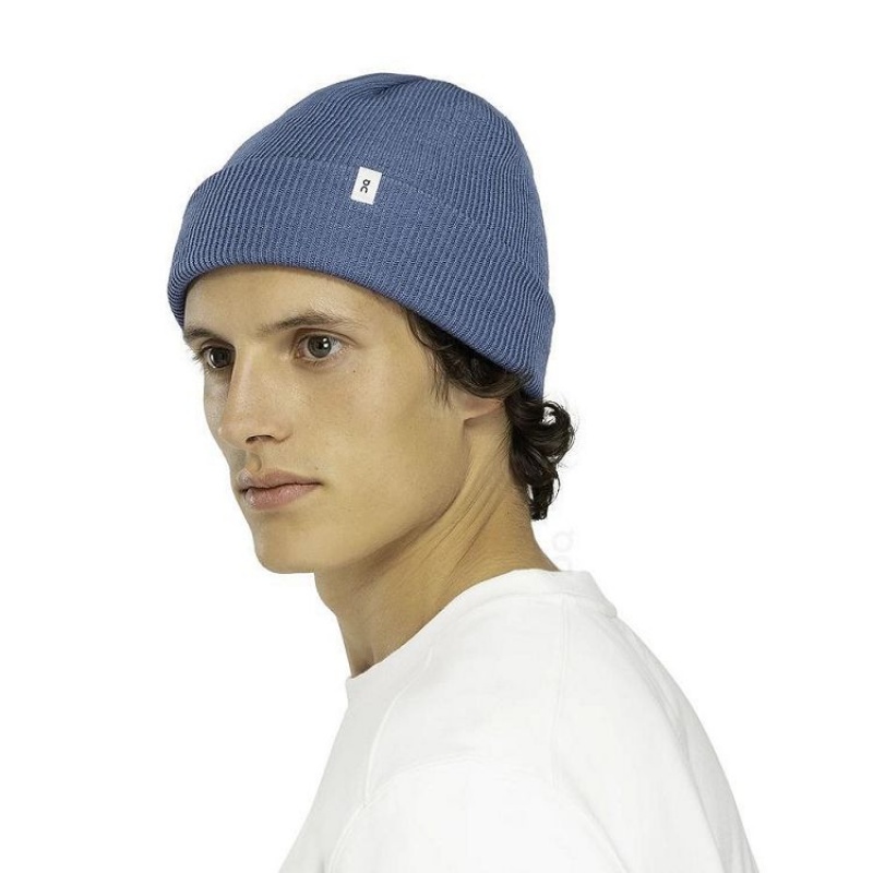 Blue Men On Cloud Merino Beanie | IE_ON8260