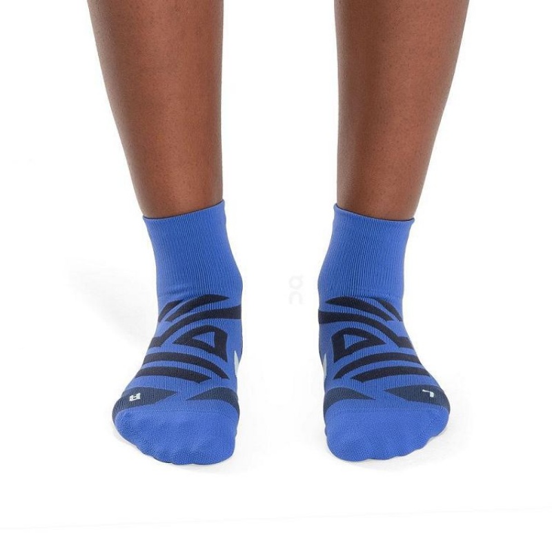 Blue Men On Cloud Performance Mid Socks | IE_ON8893