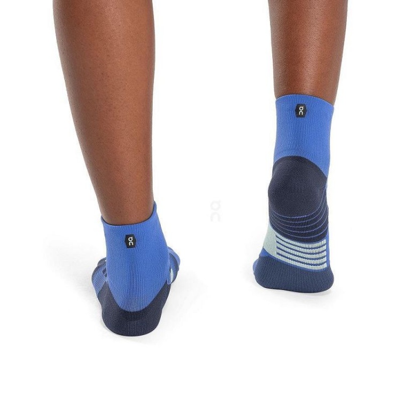 Blue Men On Cloud Performance Mid Socks | IE_ON8893