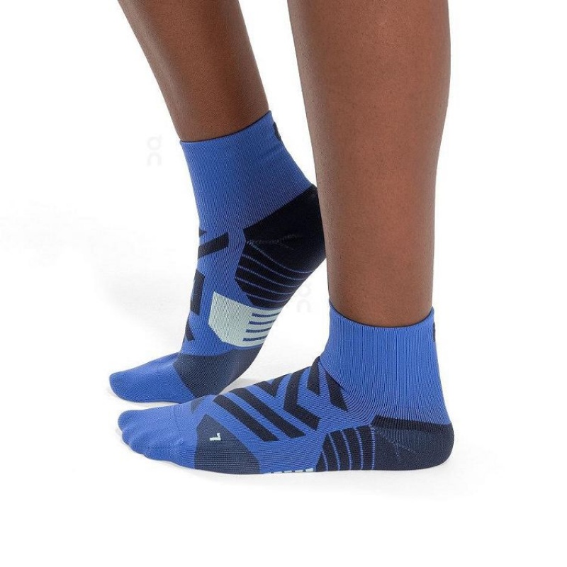 Blue Men On Cloud Performance Mid Socks | IE_ON8893