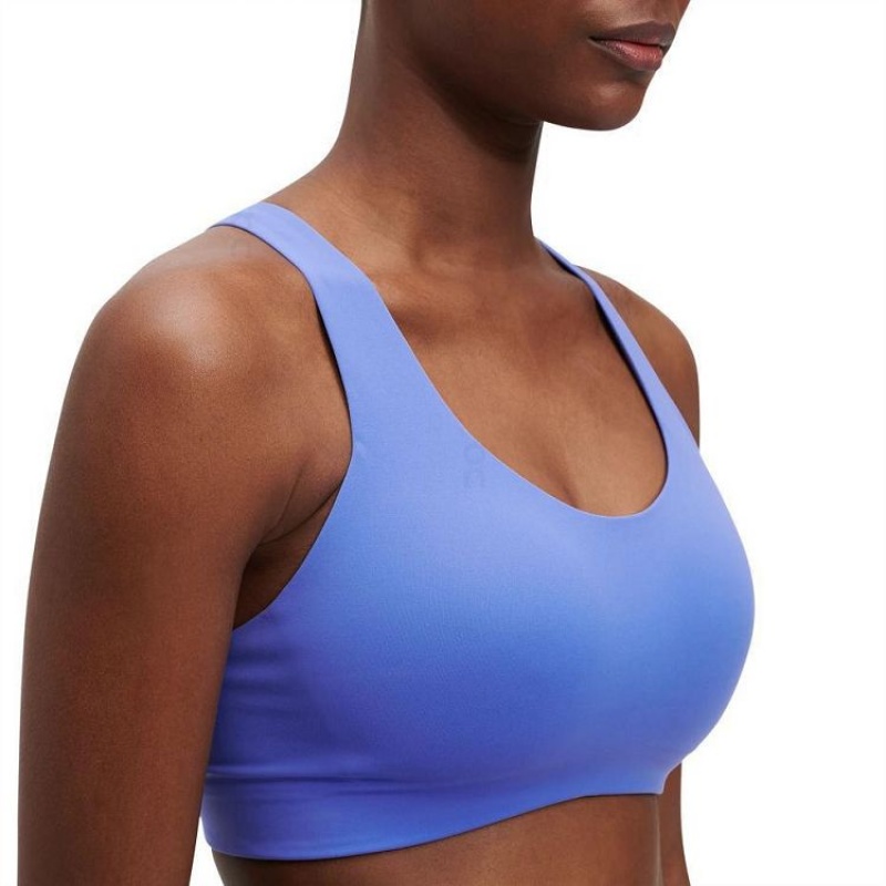 Blue Women On Cloud Active Bras | IE_ON8651