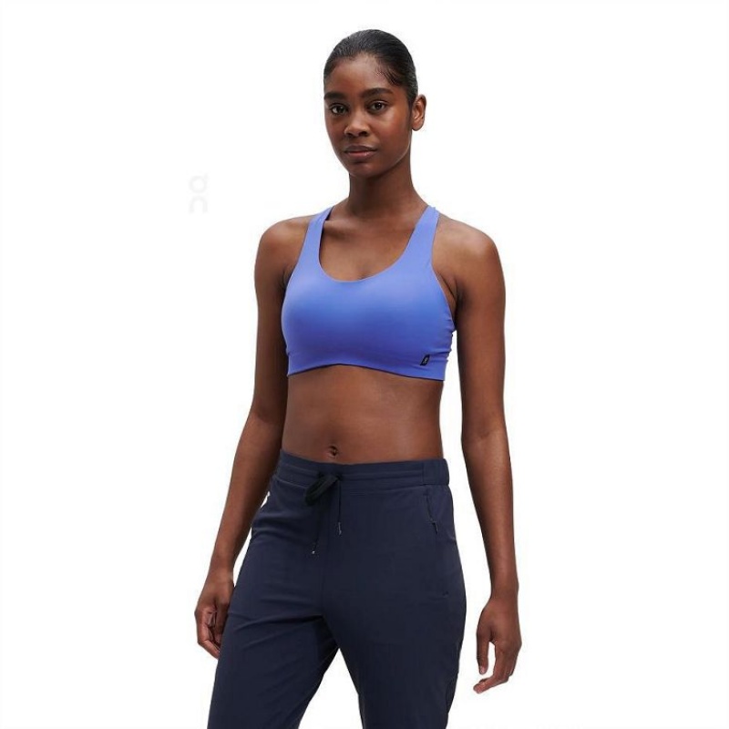 Blue Women On Cloud Active Bras | IE_ON8651