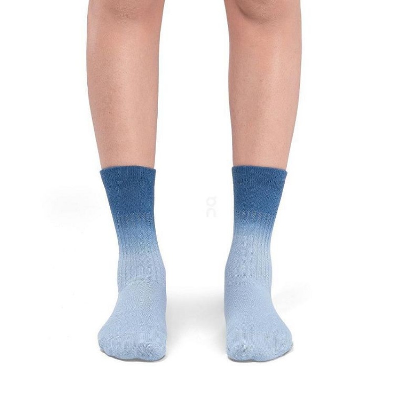 Blue Women On Cloud All-Day Socks | IE_ON8648