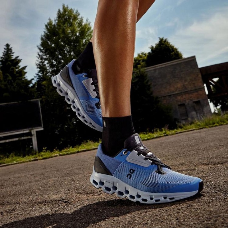 Blue Women On Cloud Cloudstratus Road Running Shoes | IE_ON9116