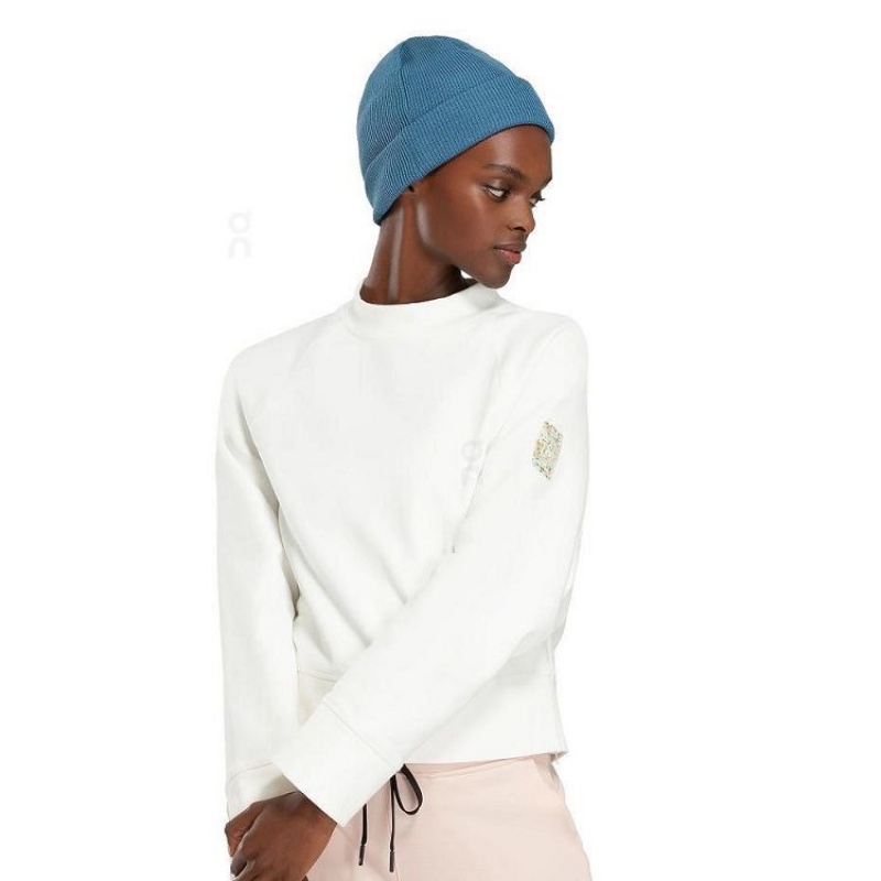 Blue Women On Cloud Merino Beanie | IE_ON9032