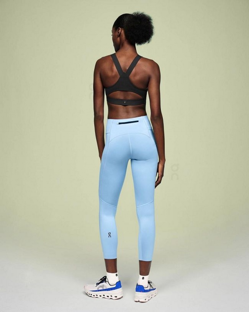 Blue Women On Cloud Performance 7/8 Tights | IE_ON8536