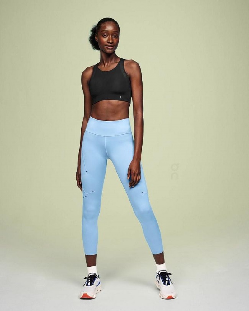 Blue Women On Cloud Performance 7/8 Tights | IE_ON8536