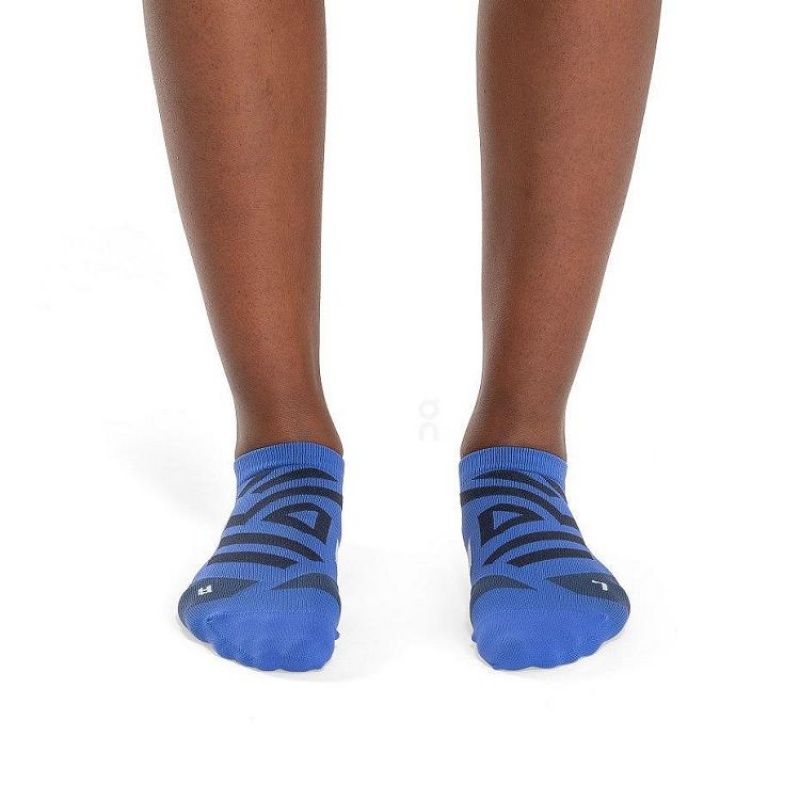 Blue Women On Cloud Performance Low Socks | IE_ON8705