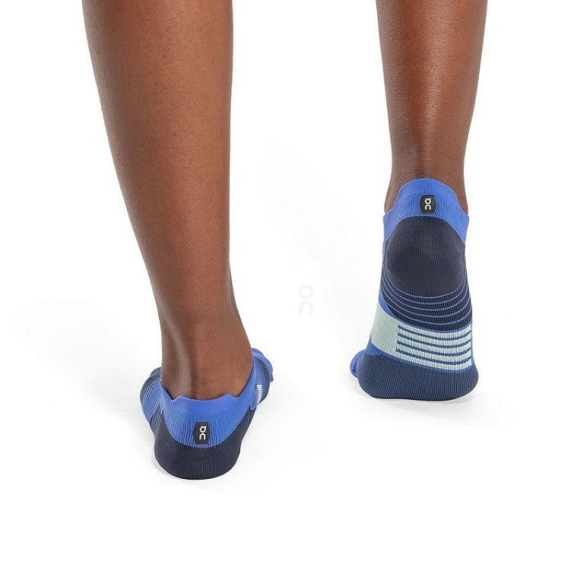 Blue Women On Cloud Performance Low Socks | IE_ON8705