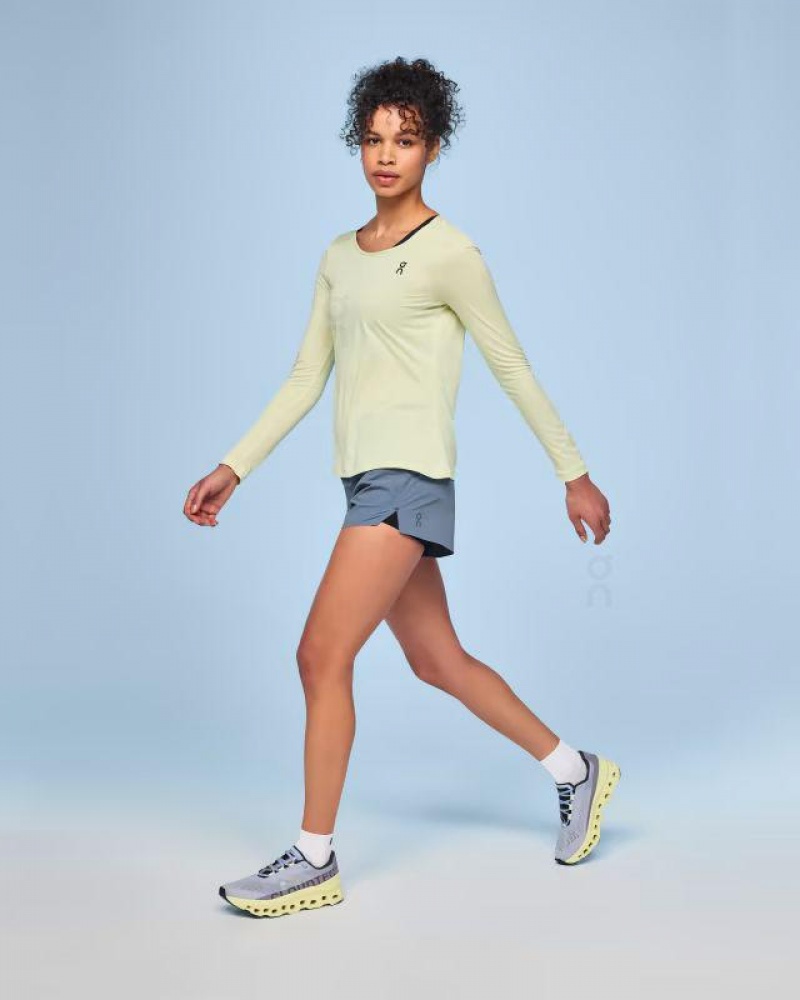 Blue Women On Cloud Running Shorts | IE_ON8089