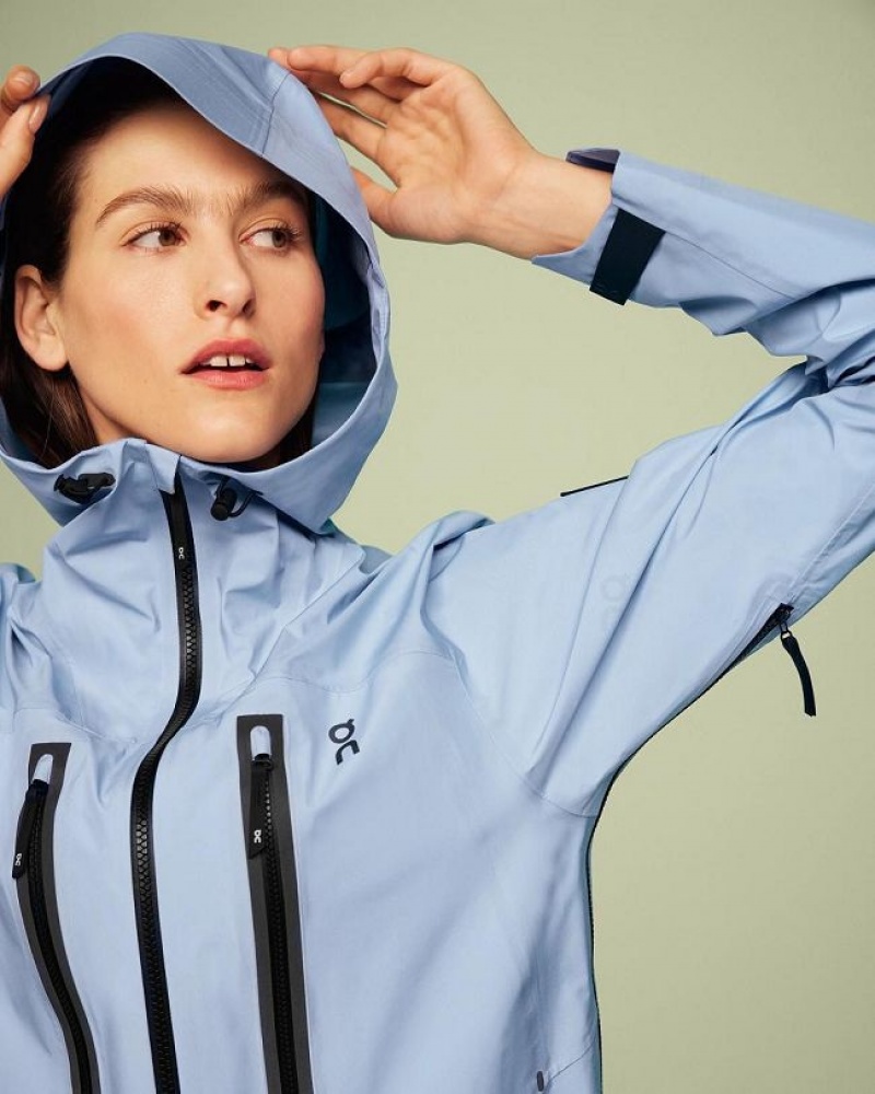 Blue Women On Cloud Storm Jackets | IE_ON8743