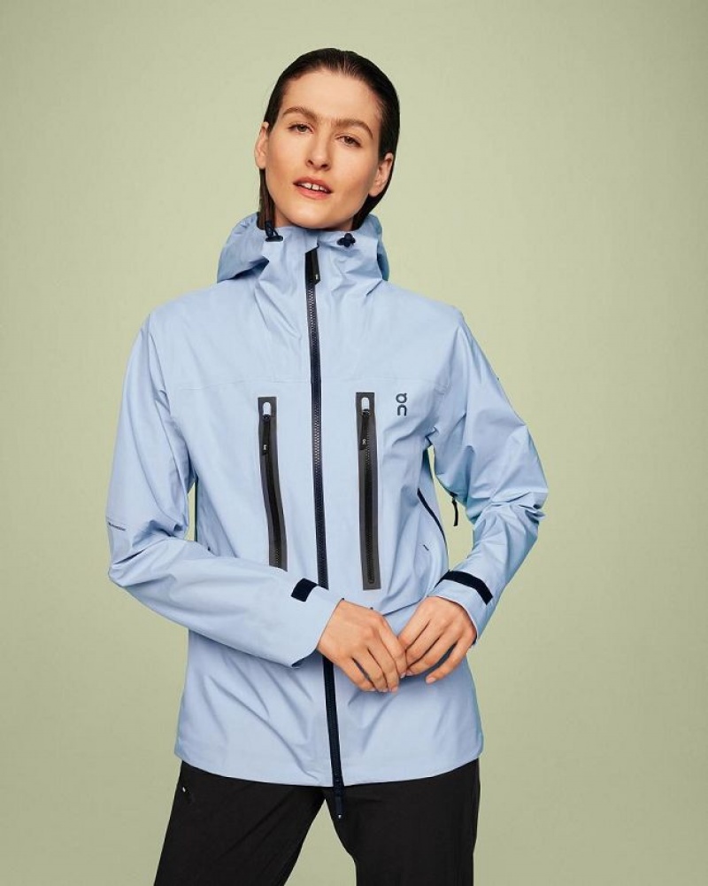 Blue Women On Cloud Storm Jackets | IE_ON8743