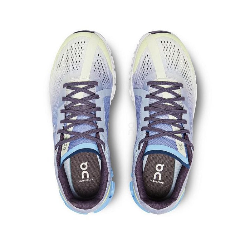 Blue / Green Women On Cloud Cloudflow Road Running Shoes | IE_ON9159