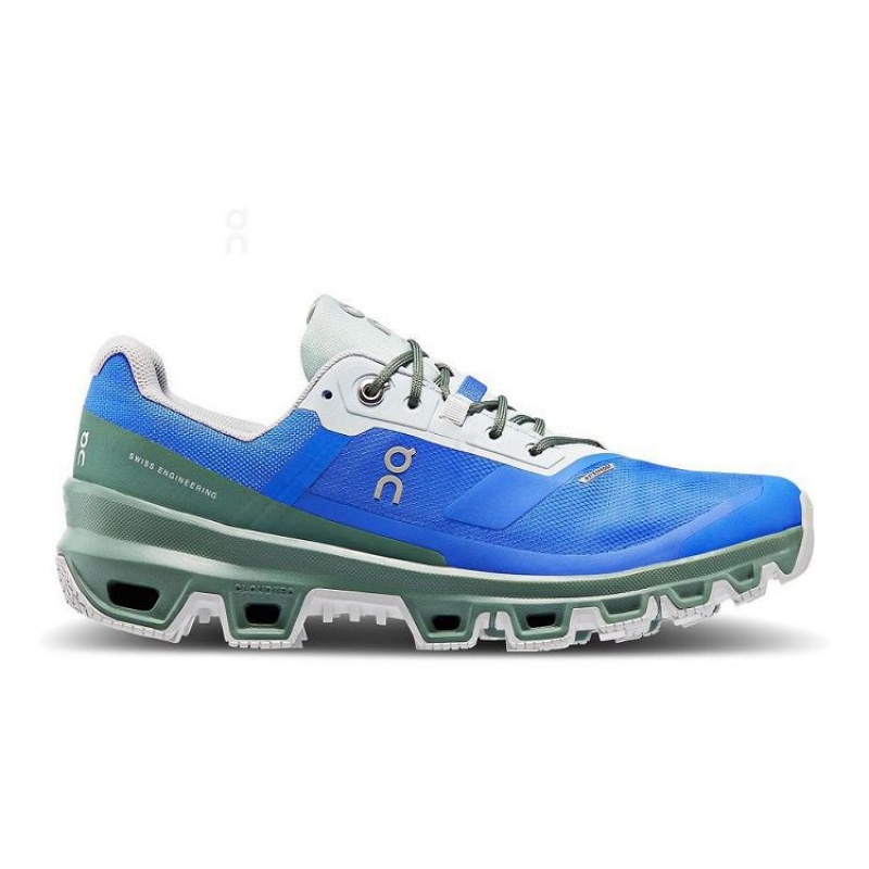 Blue / Green Women On Cloud Cloudventure Waterproof Hiking Shoes | IE_ON8184