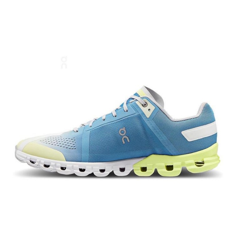 Blue / Yellow Men On Cloud Cloudflow Road Running Shoes | IE_ON8553