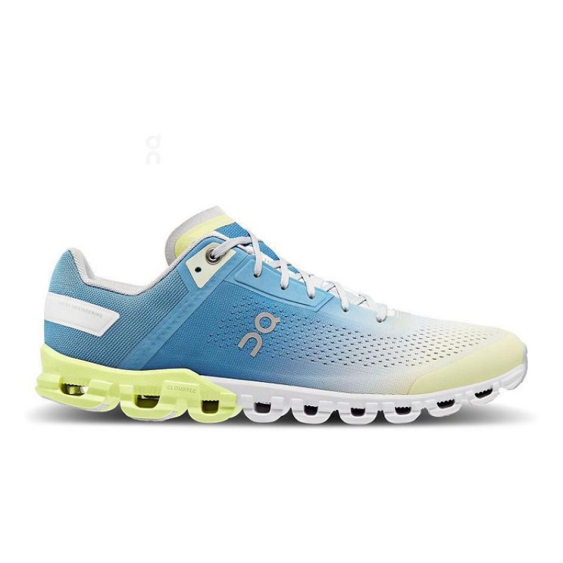 Blue / Yellow Men On Cloud Cloudflow Road Running Shoes | IE_ON8553