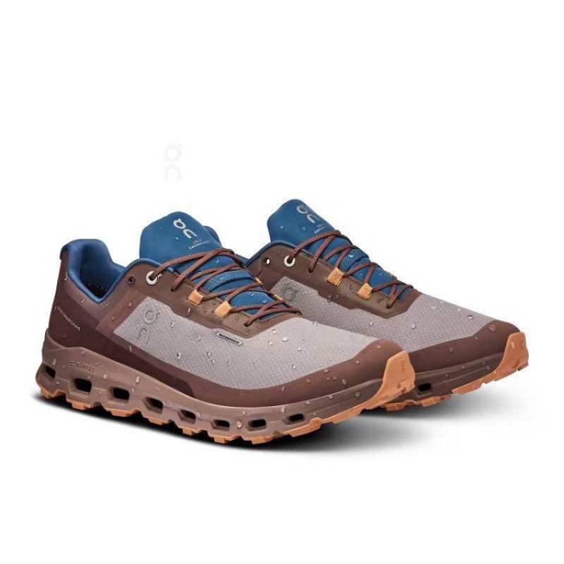 Brown Men On Cloud Cloudvista Waterproof Trail Running Shoes | IE_ON8133