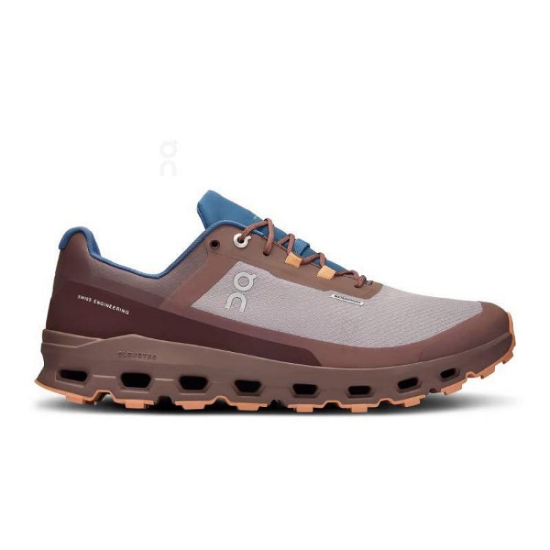 Brown Men On Cloud Cloudvista Waterproof Trail Running Shoes | IE_ON8133