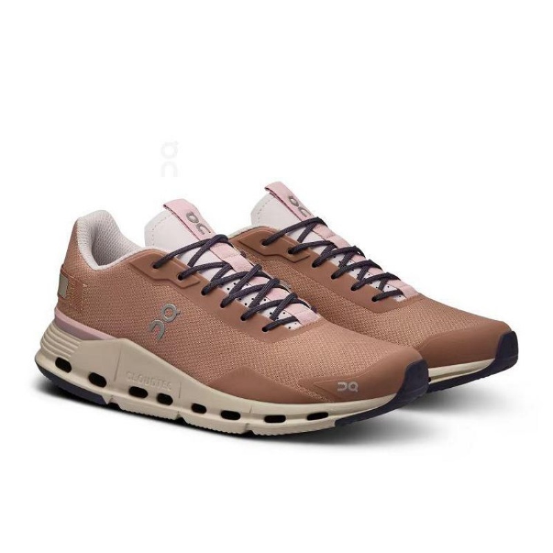 Brown Women On Cloud Cloudnova Form Sneakers | IE_ON8508