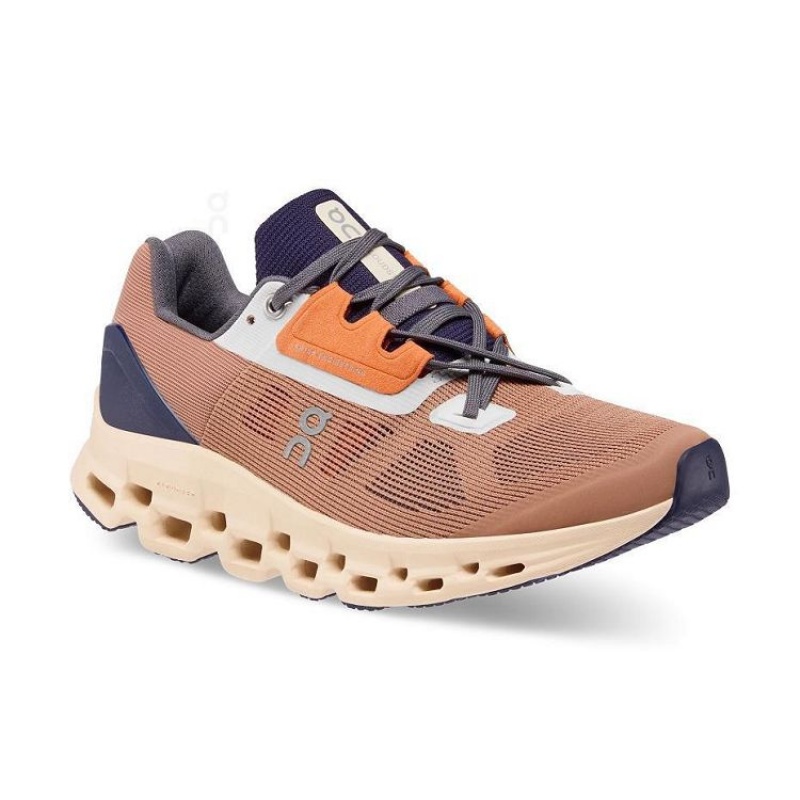 Brown Women On Cloud Cloudstratus Road Running Shoes | IE_ON8697