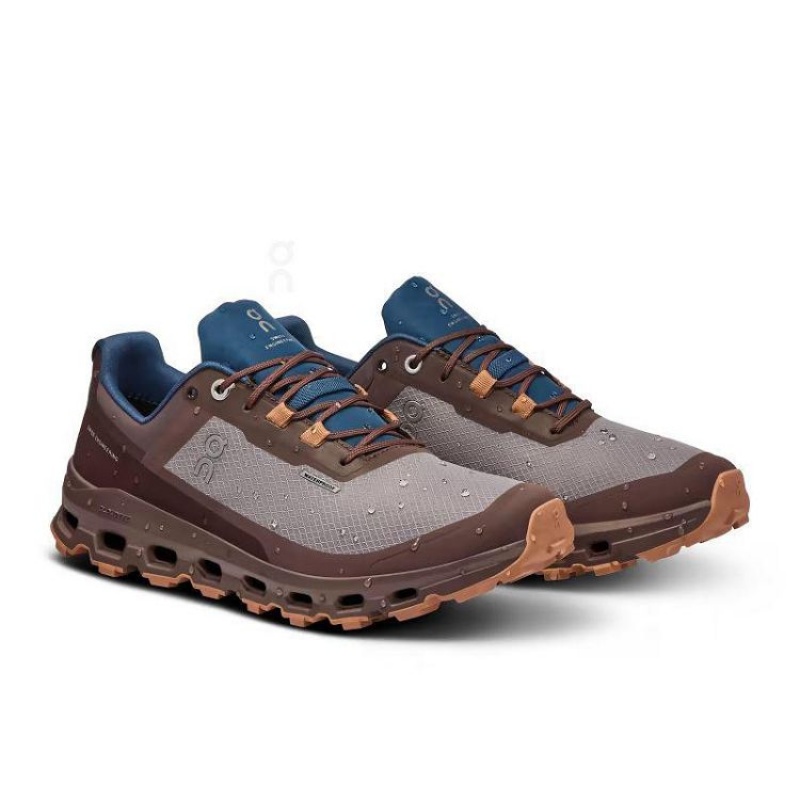 Brown Women On Cloud Cloudvista Waterproof Trail Running Shoes | IE_ON9145