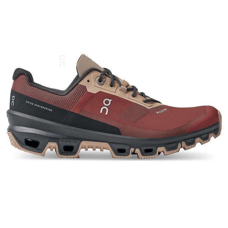 Burgundy Women On Cloud Cloudventure Waterproof Trail Running Shoes | IE_ON8894