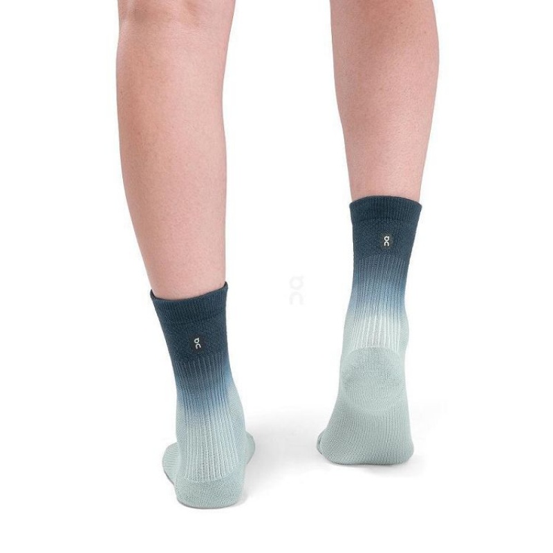 Dark Green Women On Cloud All-Day Socks | IE_ON8469